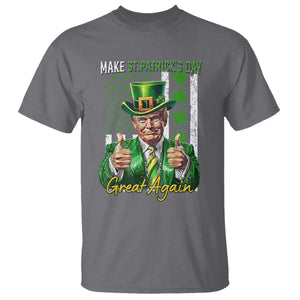 Funny Trump St Patricks Day Meme T Shirt Make St Patricks Day Great Again TS14 Charcoal Print Your Wear