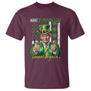 Funny Trump St Patricks Day Meme T Shirt Make St Patricks Day Great Again TS14 Maroon Print Your Wear