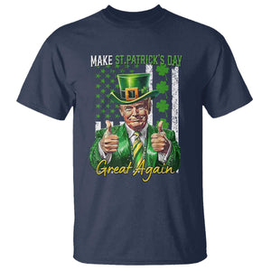 Funny Trump St Patricks Day Meme T Shirt Make St Patricks Day Great Again TS14 Navy Print Your Wear