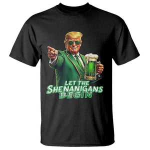 Funny Trump St Patricks Day T Shirt Let The Shenanigans Begin TS14 Black Print Your Wear