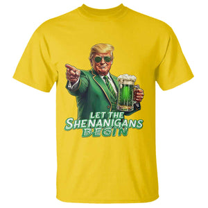 Funny Trump St Patricks Day T Shirt Let The Shenanigans Begin TS14 Daisy Print Your Wear