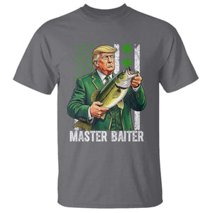 Funny Trump St Patricks Day T Shirt Patriotic Fisherman Bass Fishing Master Baiter TS14 Charcoal Print Your Wear
