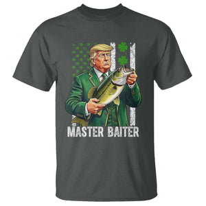 Funny Trump St Patricks Day T Shirt Patriotic Fisherman Bass Fishing Master Baiter TS14 Dark Heather Print Your Wear