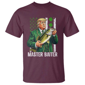 Funny Trump St Patricks Day T Shirt Patriotic Fisherman Bass Fishing Master Baiter TS14 Maroon Print Your Wear