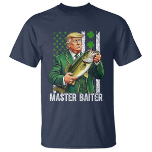Funny Trump St Patricks Day T Shirt Patriotic Fisherman Bass Fishing Master Baiter TS14 Navy Print Your Wear