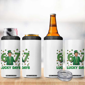 67 Trump St Patricks Day 4 in 1 Can Cooler Tumbler Funny Six Seven Political Meme TS14 Print Your Wear
