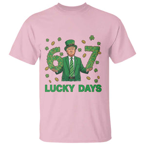 67 Trump St Patricks Day T Shirt Funny Six Seven Political Meme TS14 Light Pink Print Your Wear
