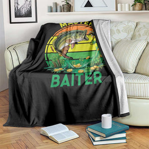 Funny Bass Fishing St Patricks Day Throw Blanket Master Baiter TS14 Print Your Wear