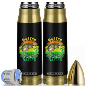 Funny Bass Fishing St Patricks Day Bullet Tumbler Master Baiter TS14 Black Print Your Wear