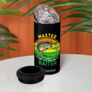 Funny Bass Fishing St Patricks Day 4 in 1 Can Cooler Tumbler Master Baiter TS14 Print Your Wear