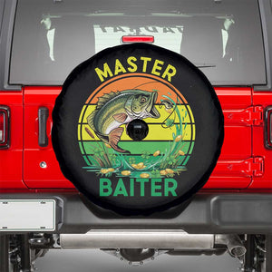 Funny Bass Fishing St Patricks Day Spare Tire Cover Master Baiter TS14 Black Print Your Wear