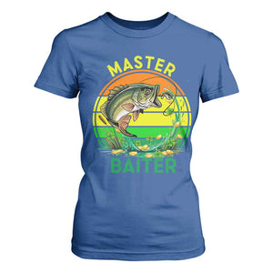 Funny Bass Fishing St Patricks Day T Shirt For Women Master Baiter TS14 Royal Blue Print Your Wear