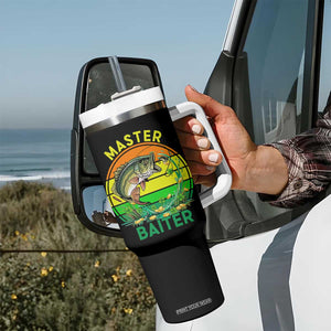 Funny Bass Fishing St Patricks Day Tumbler With Handle Master Baiter TS14 Print Your Wear