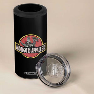 Retro Mongo is Appalled 4 in 1 Can Cooler Tumbler Princess Cat Riding Dinosaur Book Lover TS14 Print Your Wear