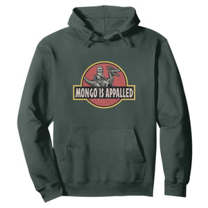 Retro Mongo is Appalled Hoodie Princess Cat Riding Dinosaur Book Lover TS14 Dark Forest Green Print Your Wear