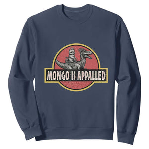 Retro Mongo is Appalled Sweatshirt Princess Cat Riding Dinosaur Book Lover TS14 Navy Print Your Wear