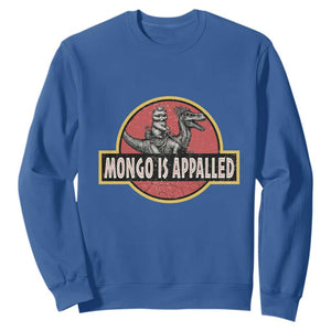 Retro Mongo is Appalled Sweatshirt Princess Cat Riding Dinosaur Book Lover TS14 Royal Blue Print Your Wear
