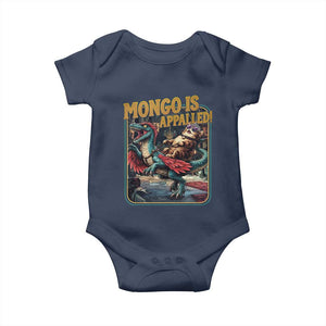 Mongo is Appalled Baby Onesie Vintage Princess Cat Riding Dinosaur Sci-Fi Book Lover TS14 Navy Print Your Wear