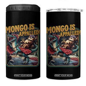 Mongo is Appalled 4 in 1 Can Cooler Tumbler Vintage Princess Cat Riding Dinosaur Sci-Fi Book Lover TS14 One Size: 16 oz Black Print Your Wear