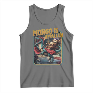 Mongo is Appalled Tank Top Vintage Princess Cat Riding Dinosaur Sci-Fi Book Lover TS14 Black Heather Print Your Wear