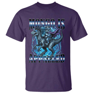Mongo is Appalled T Shirt Funny Princess Cat Riding Dinosaur TS14 Purple Print Your Wear