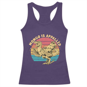 Mongo is Appalled Racerback Tank Top Vintage Princess Cat Riding Dinosaur TS14 Purple Print Your Wear
