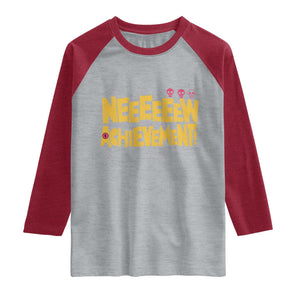 New Achievement Raglan Shirt Funny Sci-Fi Book Lover TS14 Heather Gray Heather Red Print Your Wear