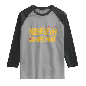 New Achievement Raglan Shirt Funny Sci-Fi Book Lover TS14 Sport Gray Black Print Your Wear
