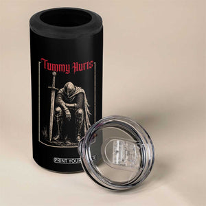 Tummy Hurts 4 in 1 Can Cooler Tumbler Funny Medieval Knight Dark Meme TS14 Print Your Wear