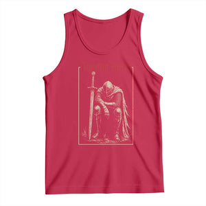 Tummy Hurts Tank Top Funny Medieval Knight Dark Meme