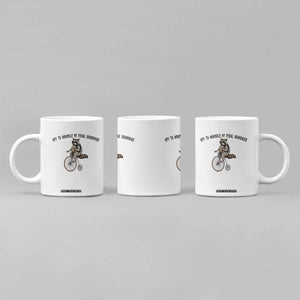 Off To Wranglin My Feral Grandkids Coffee Mug Funny Raccoon Grandpa Father's Day Gift