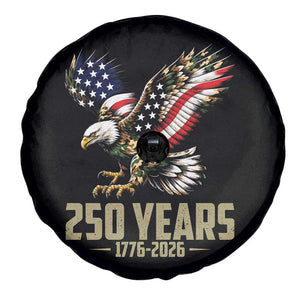 250 Years America Anniversary Spare Tire Cover Military Eagle American Flag Camo