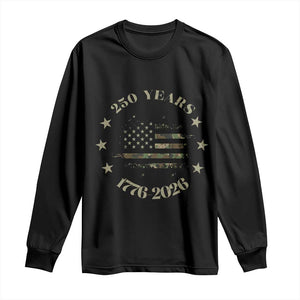 250 Years Anniversary Long Sleeve Shirt Camo American Flag Independence Day