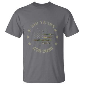 250 Years Anniversary T Shirt Camo American Flag Independence Day