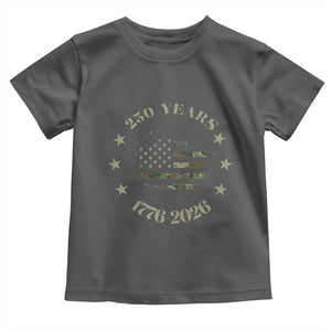 250 Years Anniversary Toddler T Shirt Camo American Flag Independence Day