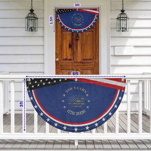 250 Years Anniversary Patriotic Fan Flag Jet Fighter US Flag Camo