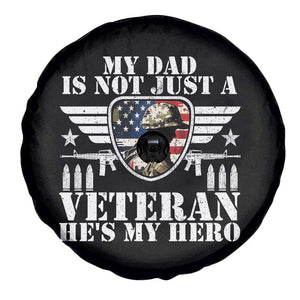 Military Family Veteran Support Spare Tire Cover My Papa US Veteran My Hero