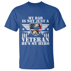 Military Family Veteran Support T Shirt My Papa US Veteran My Hero
