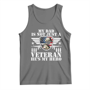 Military Family Veteran Support Tank Top My Papa US Veteran My Hero