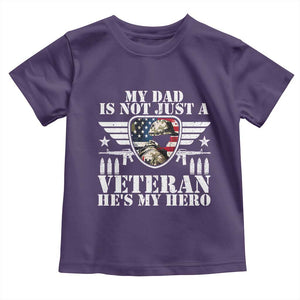 Military Family Veteran Support Toddler T Shirt My Papa US Veteran My Hero