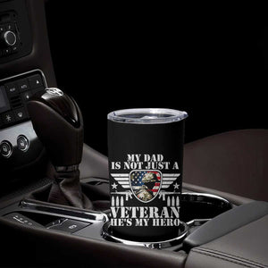 Military Family Veteran Support Tumbler Cup My Papa US Veteran My Hero