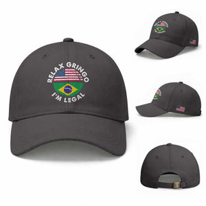 Relax Gringo I'm Legal Brazil Brazilian Immigrant Baseball Cap