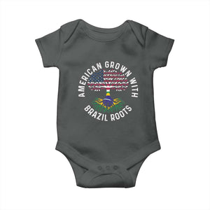 Brazilian Roots American Grown Tree Flag Baby Onesie