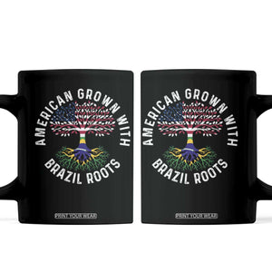 Brazilian Roots American Grown Tree Flag Coffee Mug