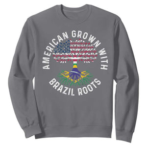 Brazilian Roots American Grown Tree Flag Sweatshirt