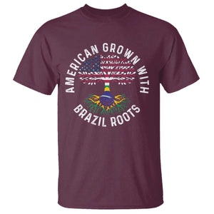 Brazilian Roots American Grown Tree Flag T Shirt