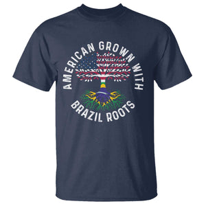 Brazilian Roots American Grown Tree Flag T Shirt