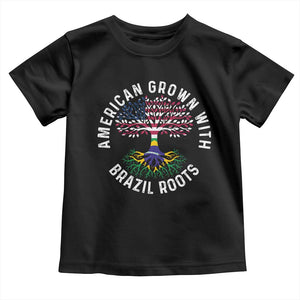 Brazilian Roots American Grown Tree Flag Toddler T Shirt