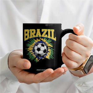 Brazil Soccer Fan Coffee Mug Brazilian Football Game Day Fan