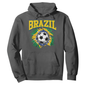 Brazil Soccer Fan Hoodie Brazilian Football Game Day Fan